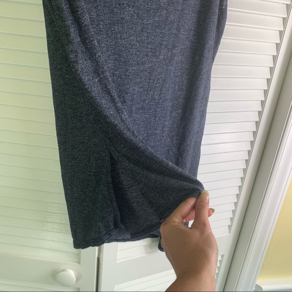 Michael Stars Crew Neck Tee Side Drape T Shirt - Picture 11 of 13